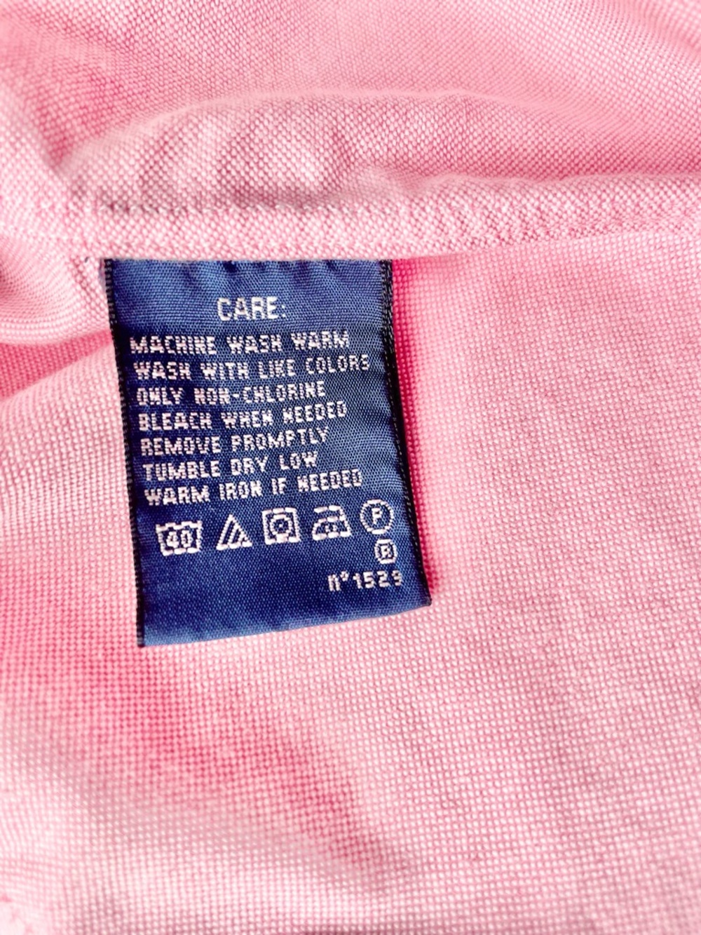 SOLD - Ralph Lauren Blue Label Pink Oxford Shirt Striped White Collar XS 2 Y2K - Picture 4 of 14